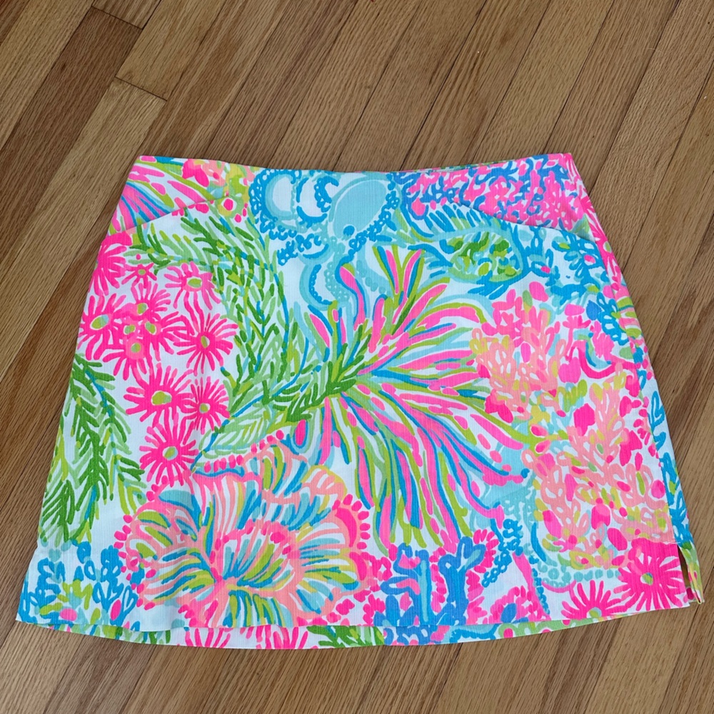 Lilly Pulitzer Marigold Skort, Lovers Coral, Size 8